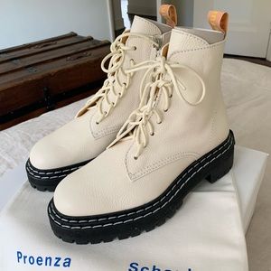 Proenza Schouler Lug Sole Combat Boots Size 37.5 NWT